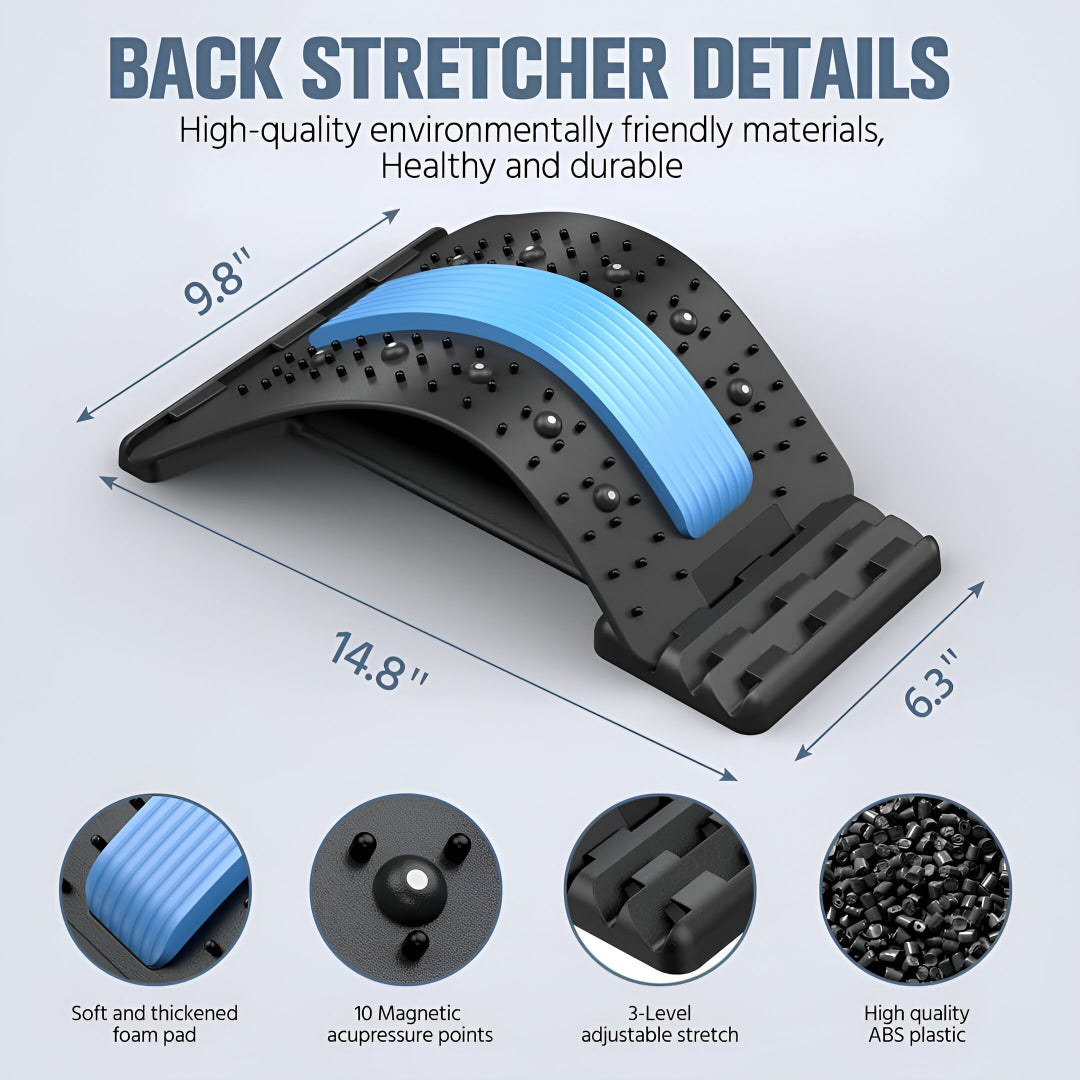 FlexiBack™ Multi-Level Back Stretcher for Pain Relief