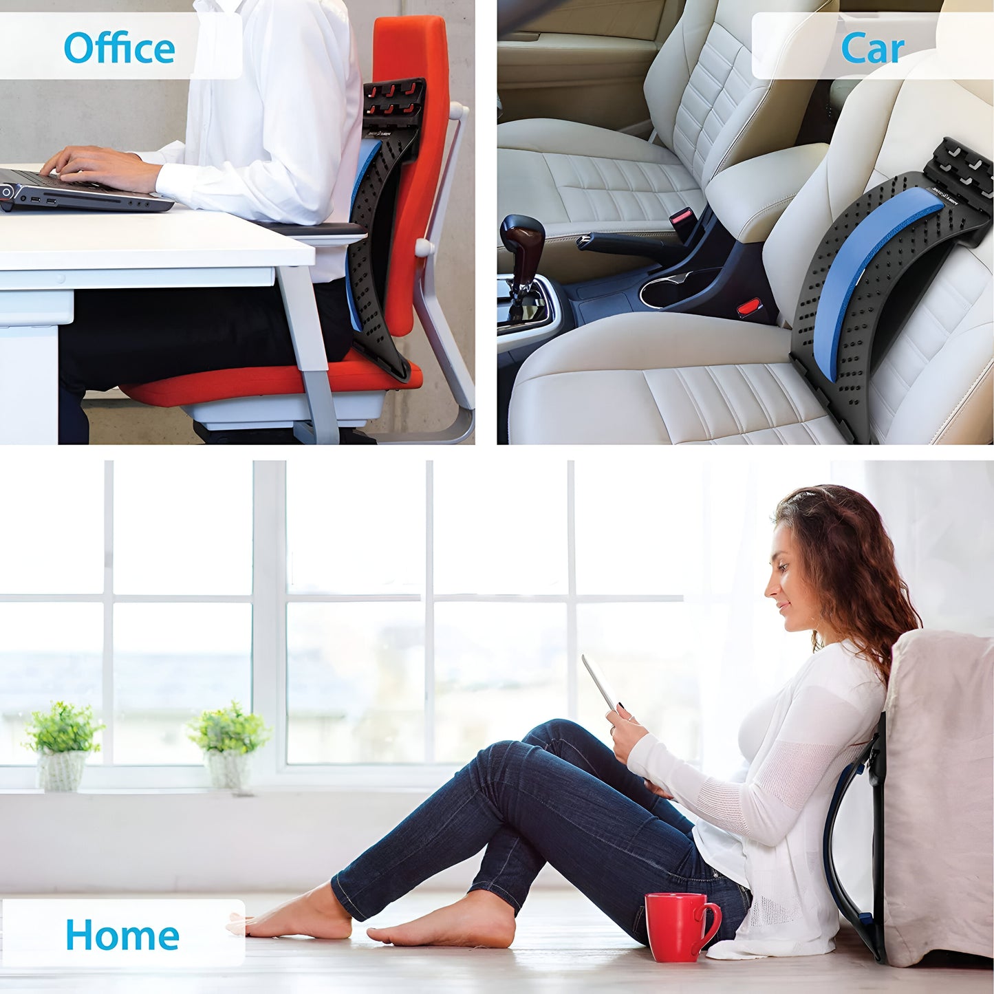 FlexiBack™ Multi-Level Back Stretcher for Pain Relief