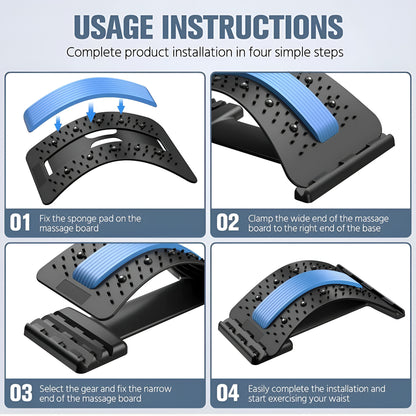FlexiBack™ Multi-Level Back Stretcher for Pain Relief