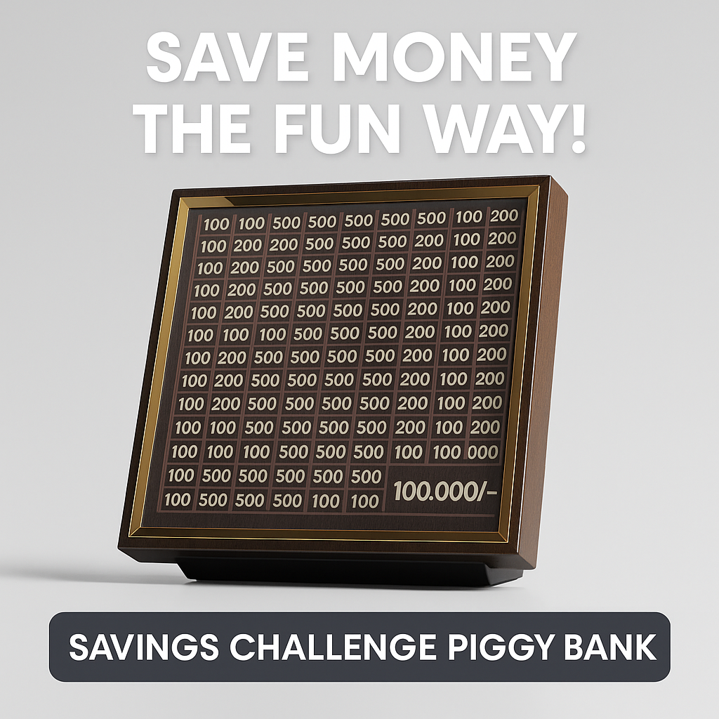 Savings Challenge Piggy Bank