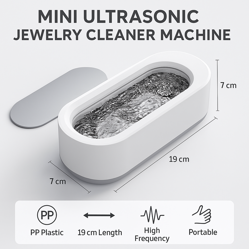 Mini Ultrasonic Jewelry Cleaner Machine