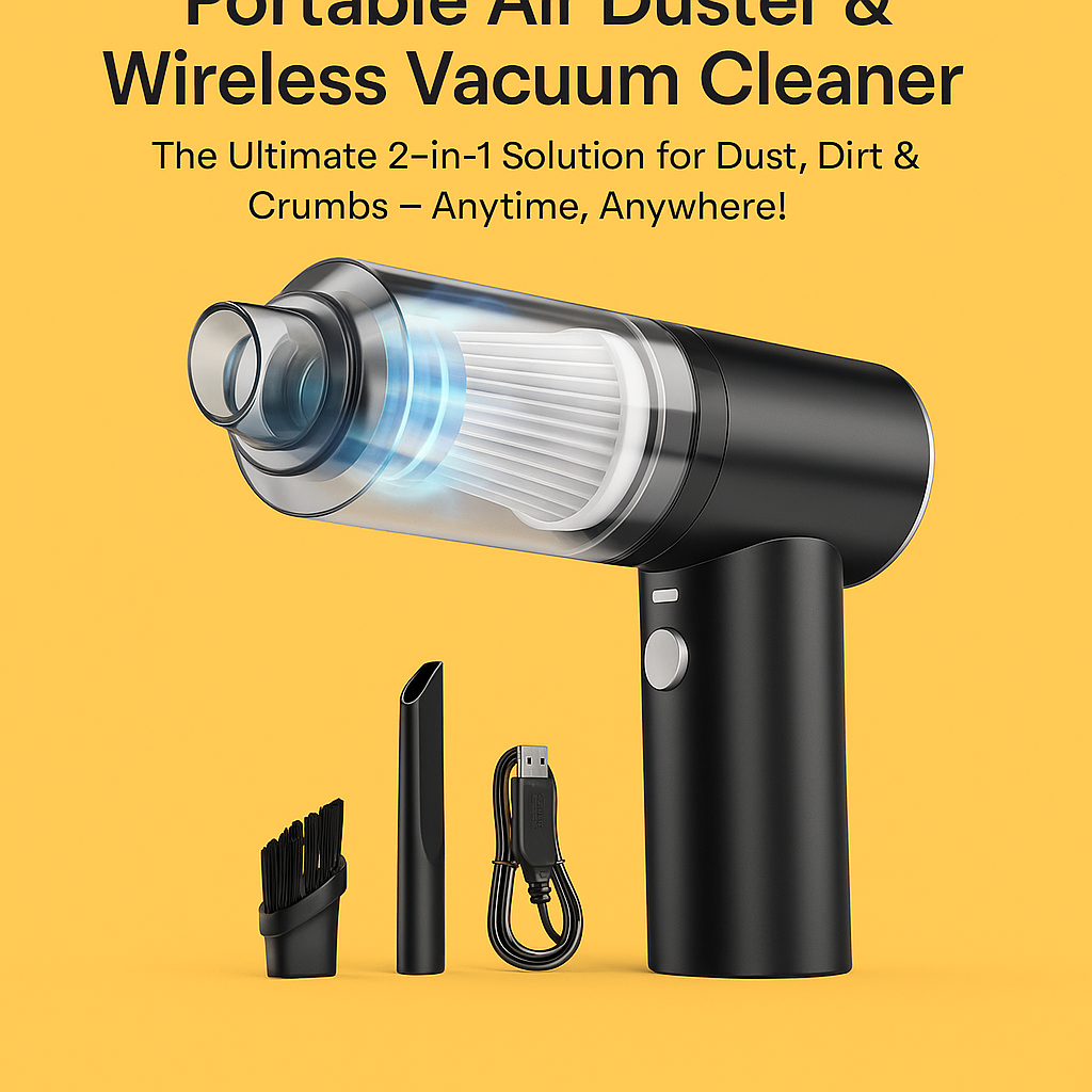 Portable Air Duster Wireless Vacuum Cleaner